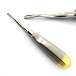 Dental Serrated Root Elevators #92 Serrated Tip Manual Stainless Steel Instruments for Tooth Extraction Root Removal