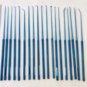 RHOTON MICRO DISSECTOR SET 19 Dissectors Manual Stainless Steel Titanium Coated Surgical Instruments
