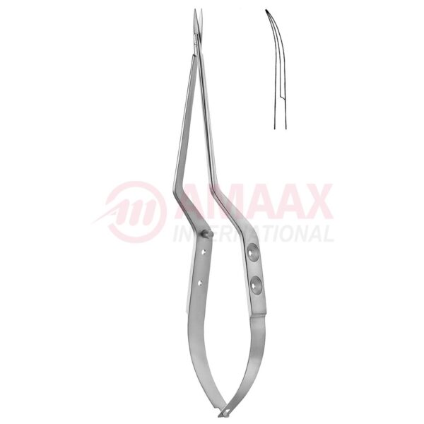 Yasargil micro scissors bayonet 2 hole type handle curved left.jpg