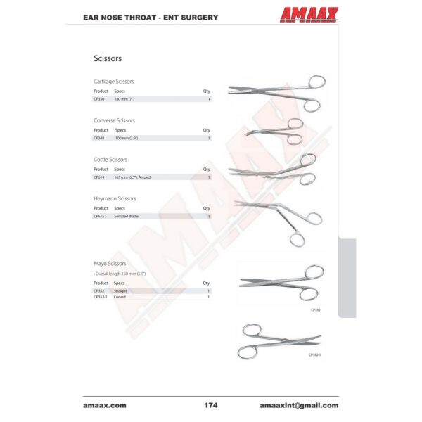 e174-cartilage-scissors-converse-scissors-cottle-scissors-heymann-scissors-mayo-scissors.