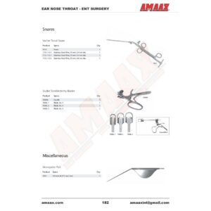 e182-vacher-tonsil-snare-sluder-tonsillectomy-blades-monopolar-pick.