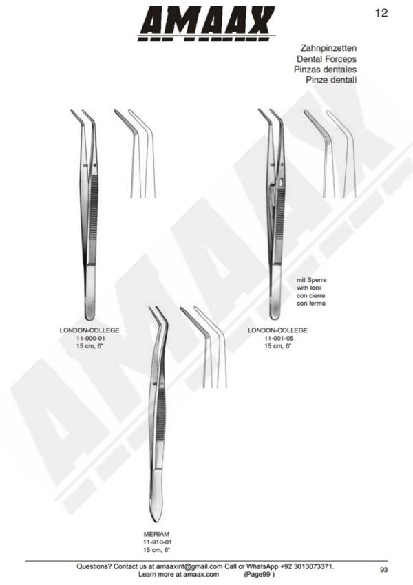g099-london-college-meriam-dental-tweezer