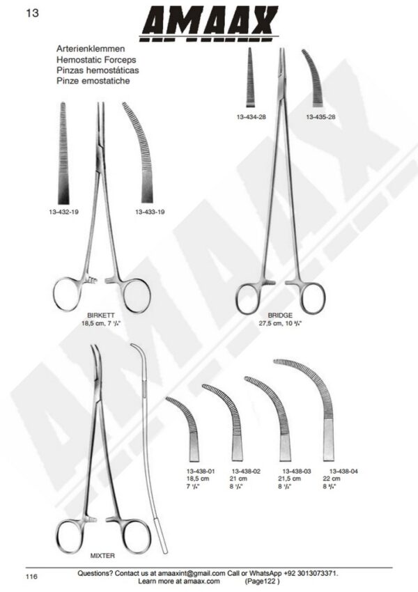 g122-birkett-bridge-mixter-hemostatic-forceps
