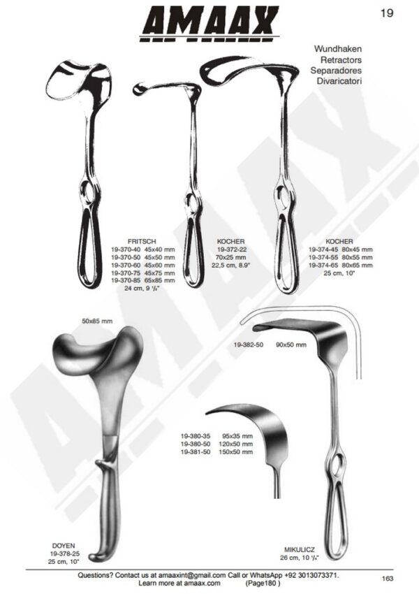 g180-fritsch-kocher-doyen-mikulicz-retractor