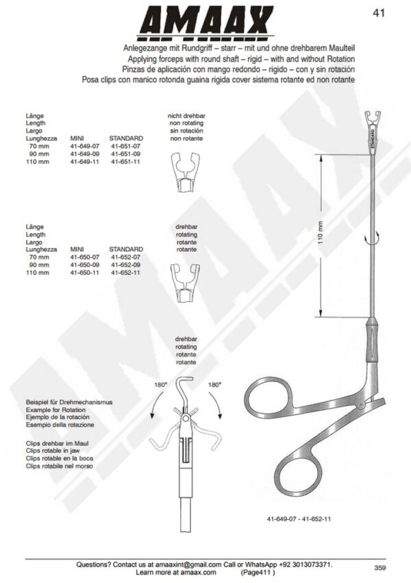 g411-applying-forceps-with-round-shaft-rotatable