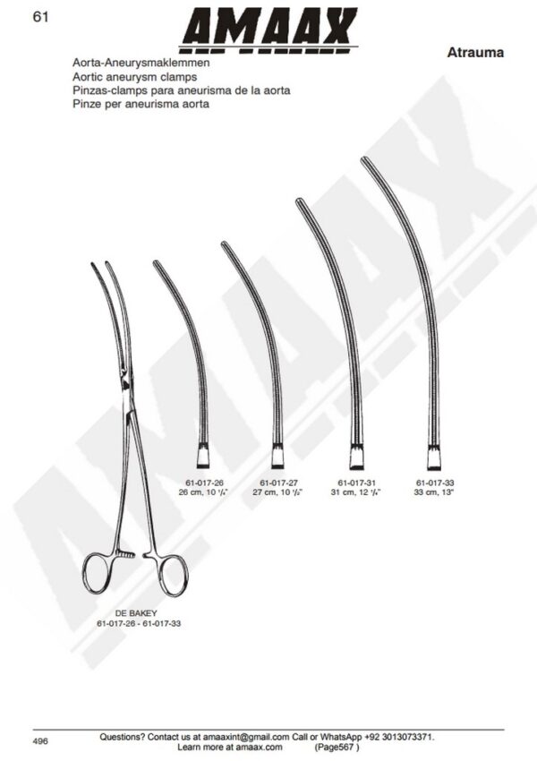 g567-debakey-aortic-aneurysm-clamp