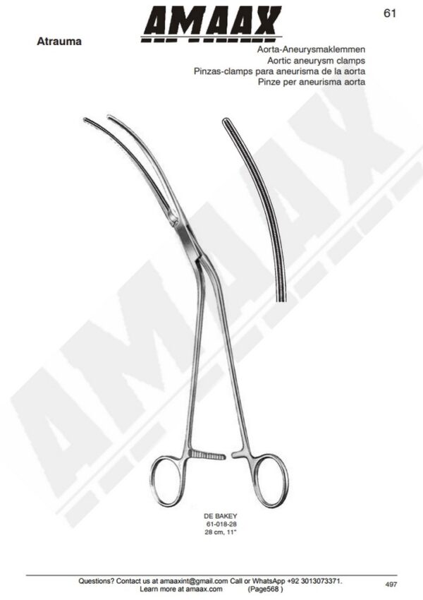 g568-debakey-aortic-aneurysm-clamp