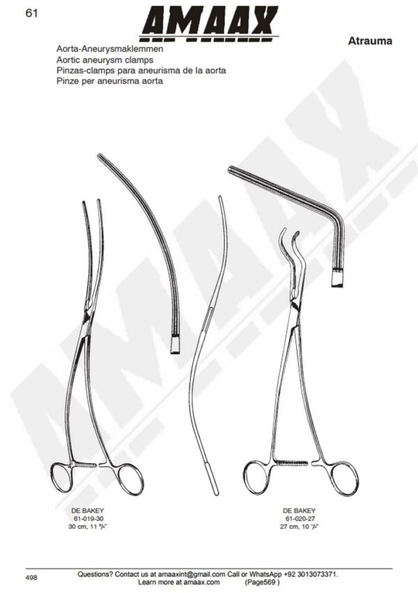 g569-debakey-aortic-aneurysm-clamp