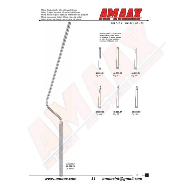 m011-Micro-Scalpel-Handles-Micro-Scalpel-Blades