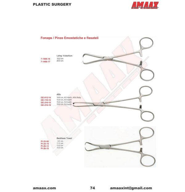 p74-forceps-pinze-emostatiche-a-fissateli-lahey-vulsellum-backhaus-towel-allis