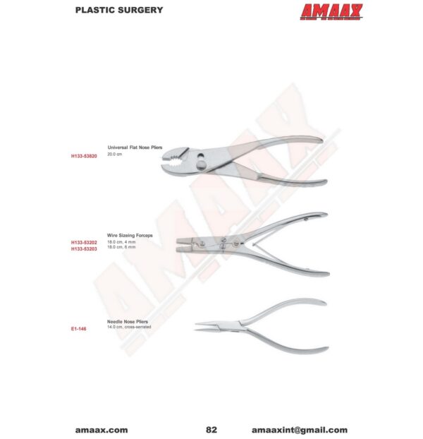 p82-miscellaneours-varie-universal-flat-nose-pliers-wire-sizeing-needle-nose-pliers