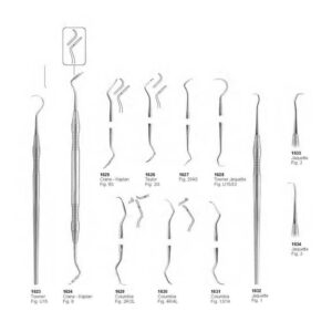 D072 Periodontia instruments curettes and scalers towner crane kaplan columbia jaquette