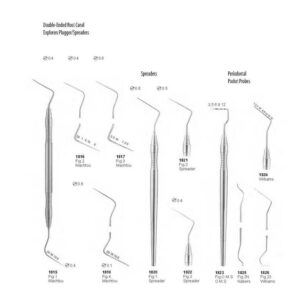 D081 Endodontic instruments double ended root canal explorer plugger spreader