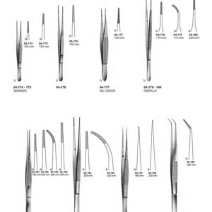 G055 Delicate Dissecting Forceps Semken Mc Indoe Gerald Cushing Brophy Smoth Jaws