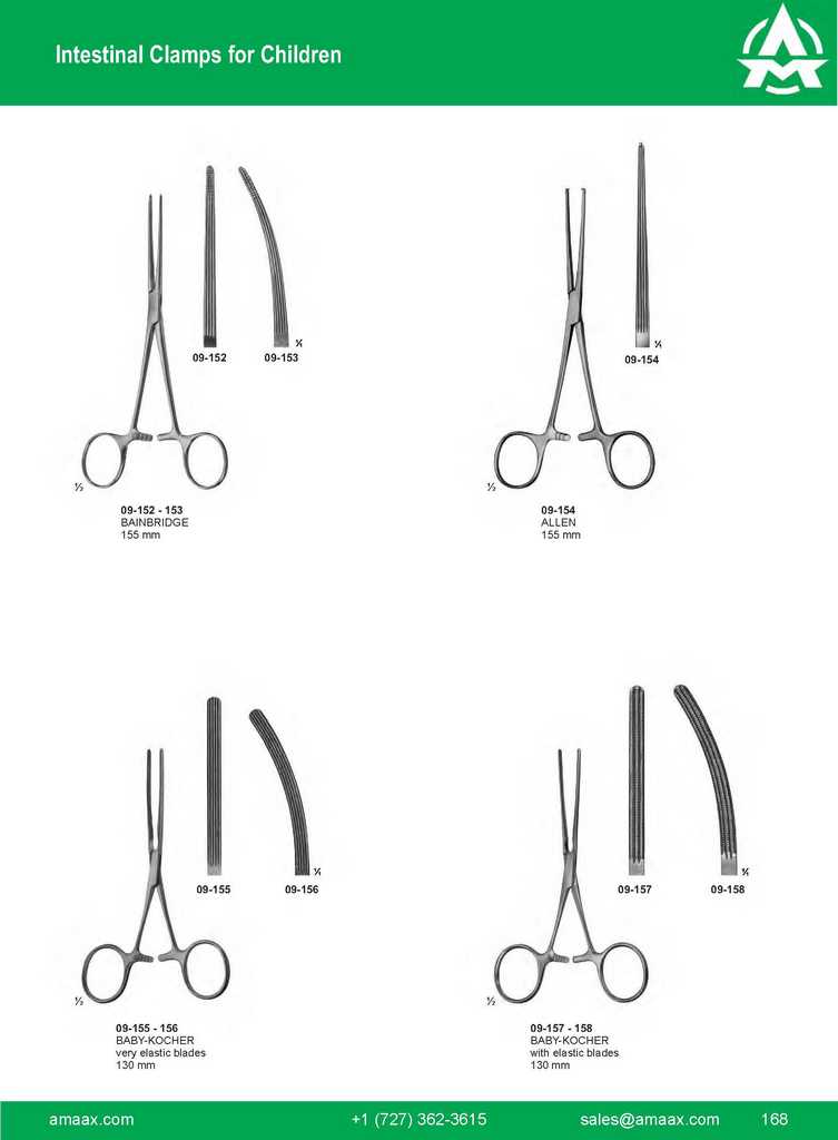 G168 Intestinal Clamps Children Bainbridge Allen Baby Kocher