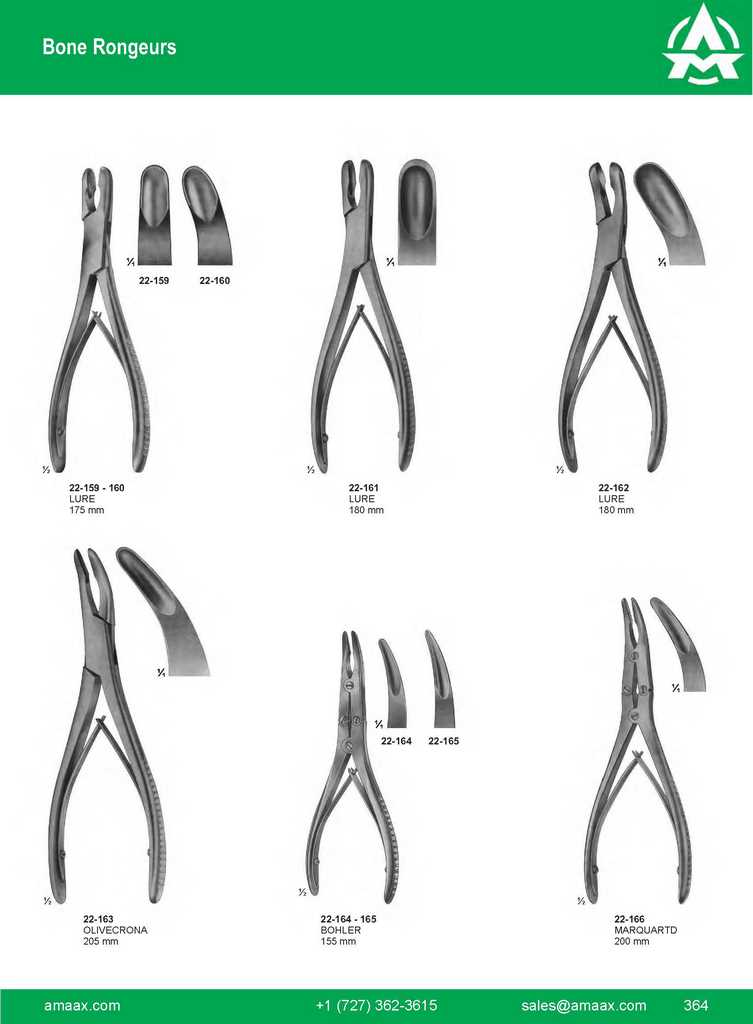 G364 Bone Rongeurs Lure Olivecrona Bohler Marquartd
