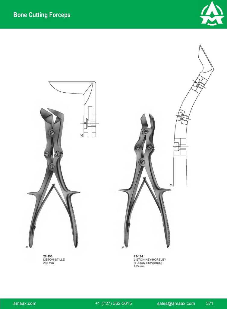 G371 Bone Cutting Forceps Liston Stille Liston Key Horsley