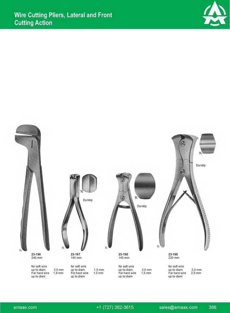 G386 wire Cutting Pliers Lateral Front