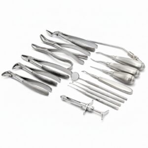 Dental Tooth Extraction Tool Kit Of 16 Pieces