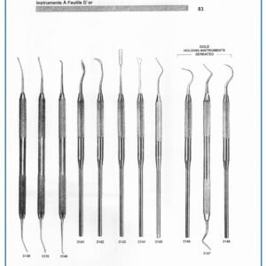 Gold foil instrument set