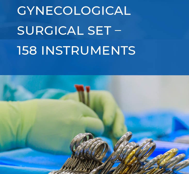 Gynecological Surgical Set 158 Instruments