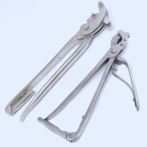 2 Pcs SERRA & REMER EMASCULATOR Manual Castration Veterinary Instruments German Stainless Steel High quality