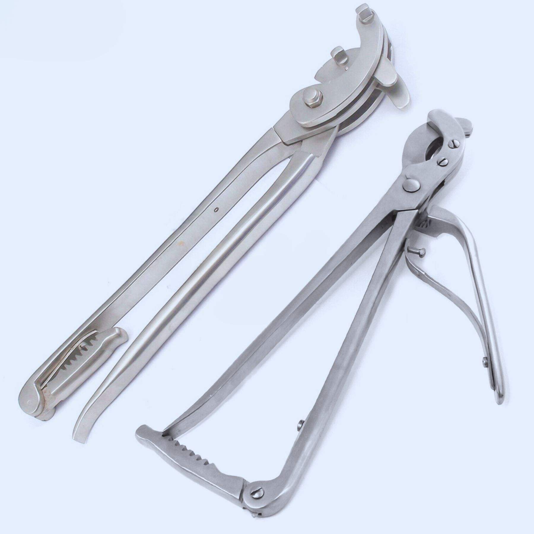 2 Pcs SERRA & REMER EMASCULATOR Manual Castration Veterinary Instruments German Stainless Steel High quality