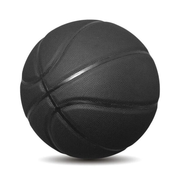 Basketball PU Leather Black Basketball Wholesale Size 7 Match Indoor and Outdoor Competition