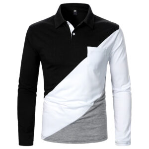 Custom Made Cotton polyester Blend Long Sleeve Polo Shirt Full Sleeve Polo t Shirts Polo Long Sleeve Shirt Men Fitted