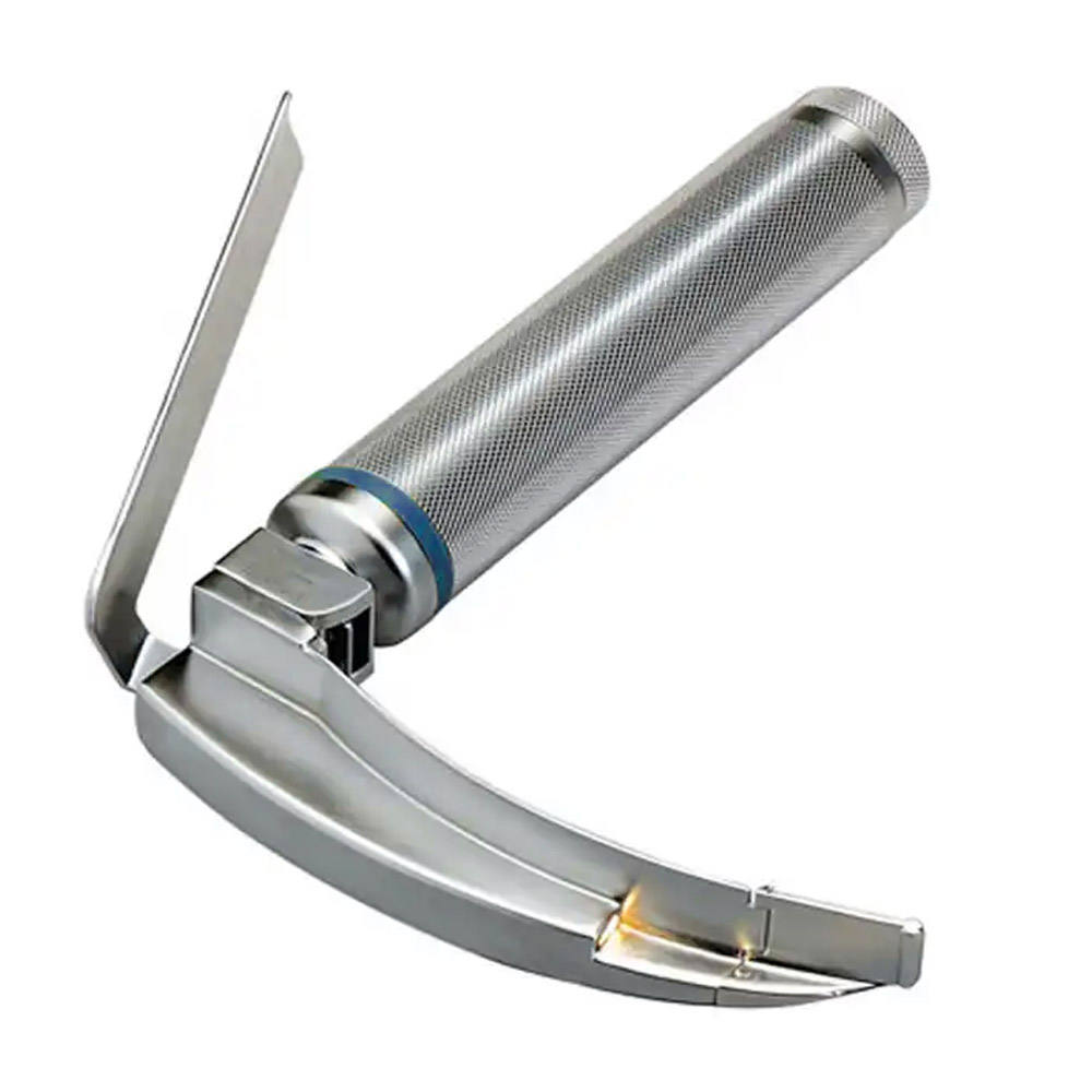 Flexible McCoy Laryngoscope Set Stainless Steel Manual LED Laryngoscope Adjustable Blade 90 Viewing Angle Reusable