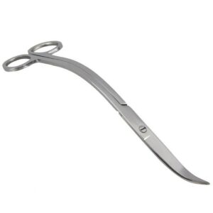 Forged Stainless Steel Aquarium Live Plant Curve Scissors Excellent Flexibility Fish Tool for Water Use