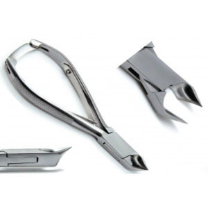 Moon Shaped Blade Professional Ingrown Nail Cutter Pedicure Nail Clippers with Sharp Blade and Back Lock