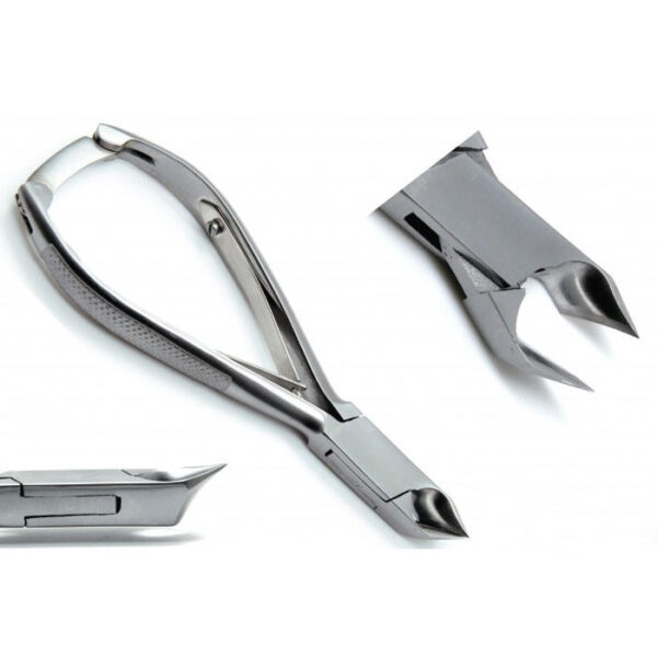 Moon Shaped Blade Professional Ingrown Nail Cutter Pedicure Nail Clippers with Sharp Blade and Back Lock