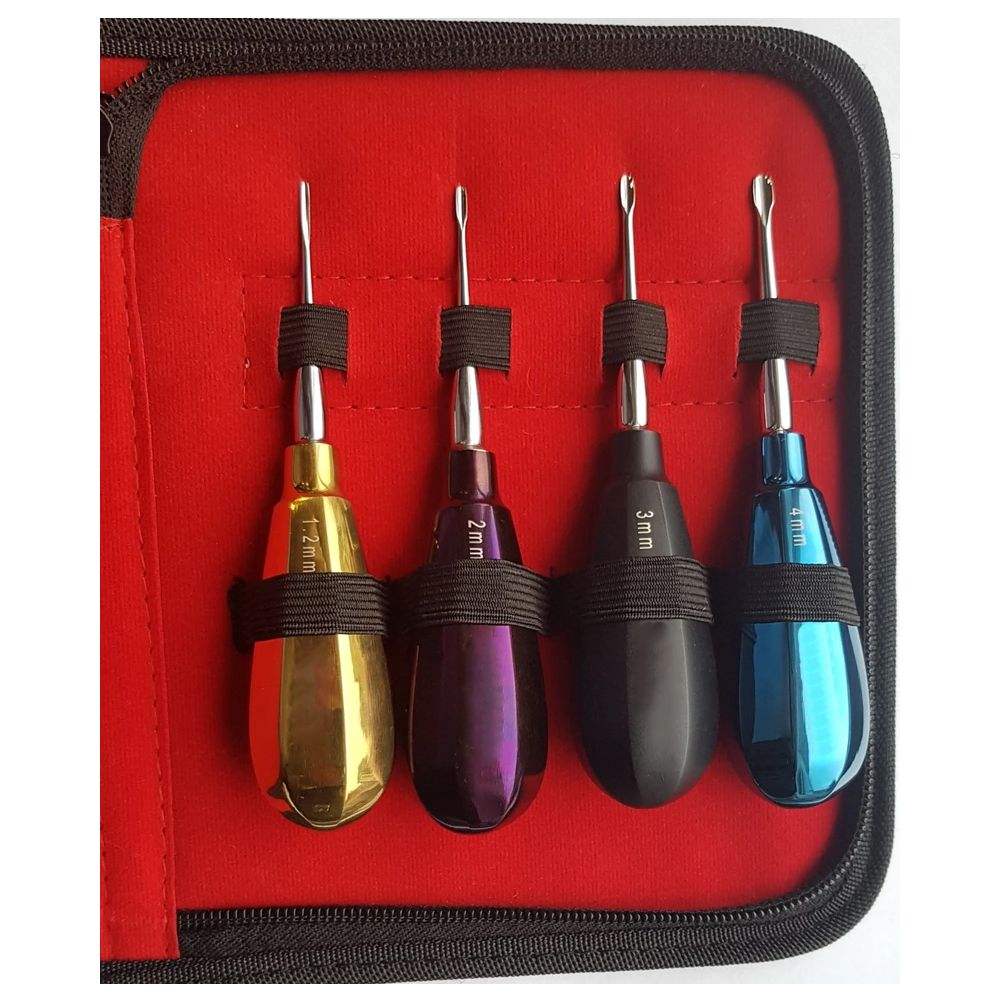 Multi Colored Dental Root Elevators & Luxating Instruments Peristomes for Tooth Extraction Dental Elevators Oral Surgery Implant