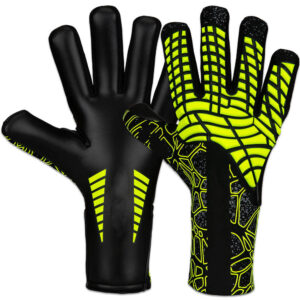 New Model Custom Leather Waterproof Unisex Football Goalkeeper Gloves with High Gripping Material
