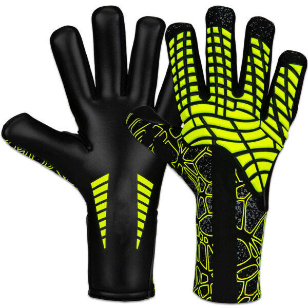 New Model Custom Leather Waterproof Unisex Football Goalkeeper Gloves with High Gripping Material