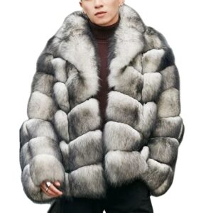 OEM Bulk Wholesale Mens Faux Fur Coat 2026 Luxury Winter Clothing Factory Supply Mink Fur Overcoat