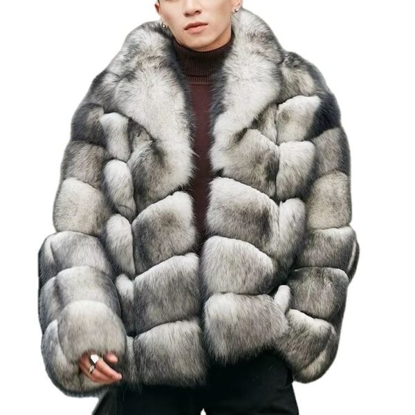 OEM Bulk Wholesale Mens Faux Fur Coat 2026 Luxury Winter Clothing Factory Supply Mink Fur Overcoat
