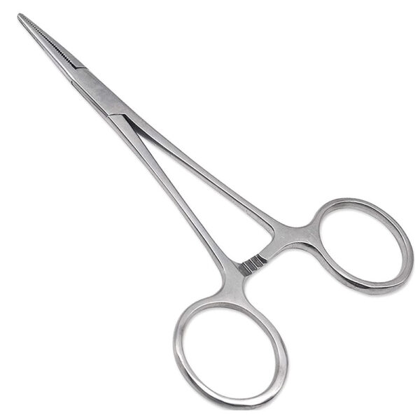 Precision Kelly Hemostat Forceps Locking Tweezers Clamp Silver 5 5 Inches Straight Stainless Steel