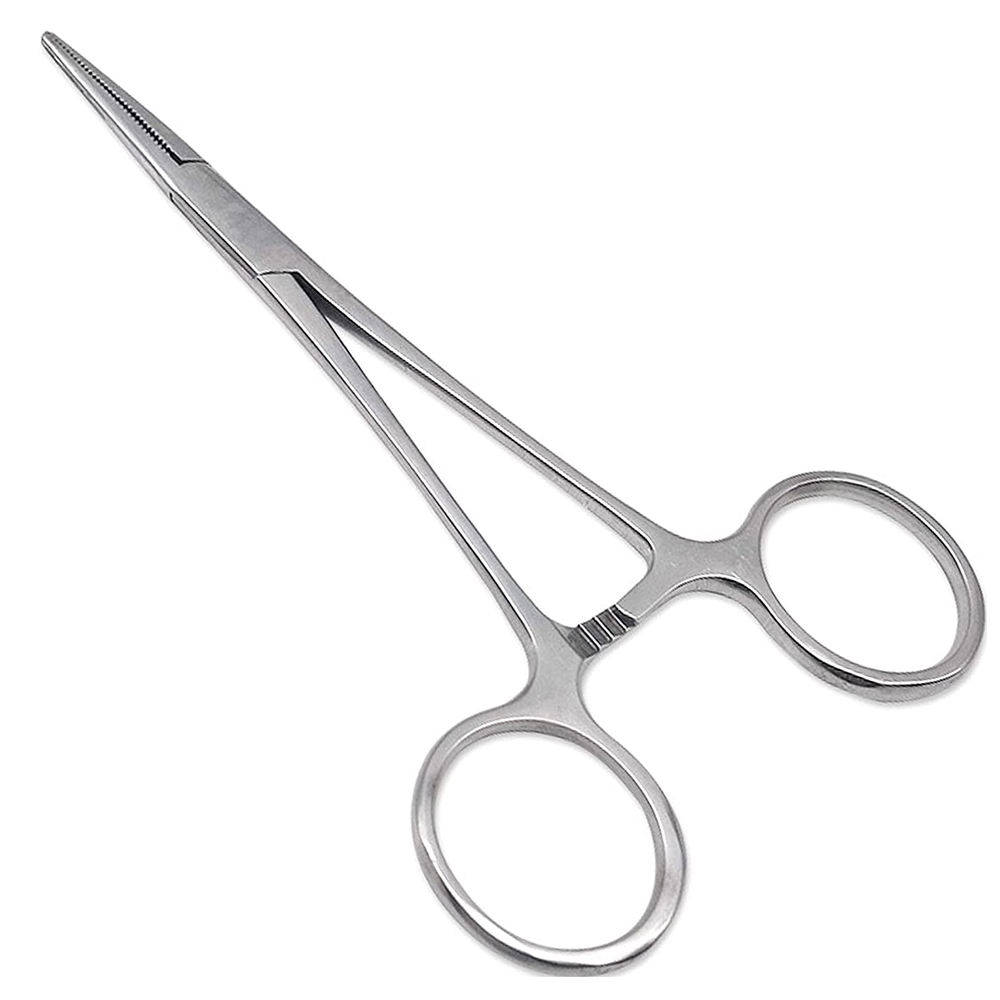 Precision Kelly Hemostat Forceps Locking Tweezers Clamp Silver 5 5 Inches Straight Stainless Steel