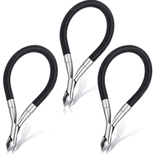 Spring Cuticle Trimmer Pieces Easy Grip Snip Spiral Shear Dead Skin Remover Nipper Manicure Pedicure Tools