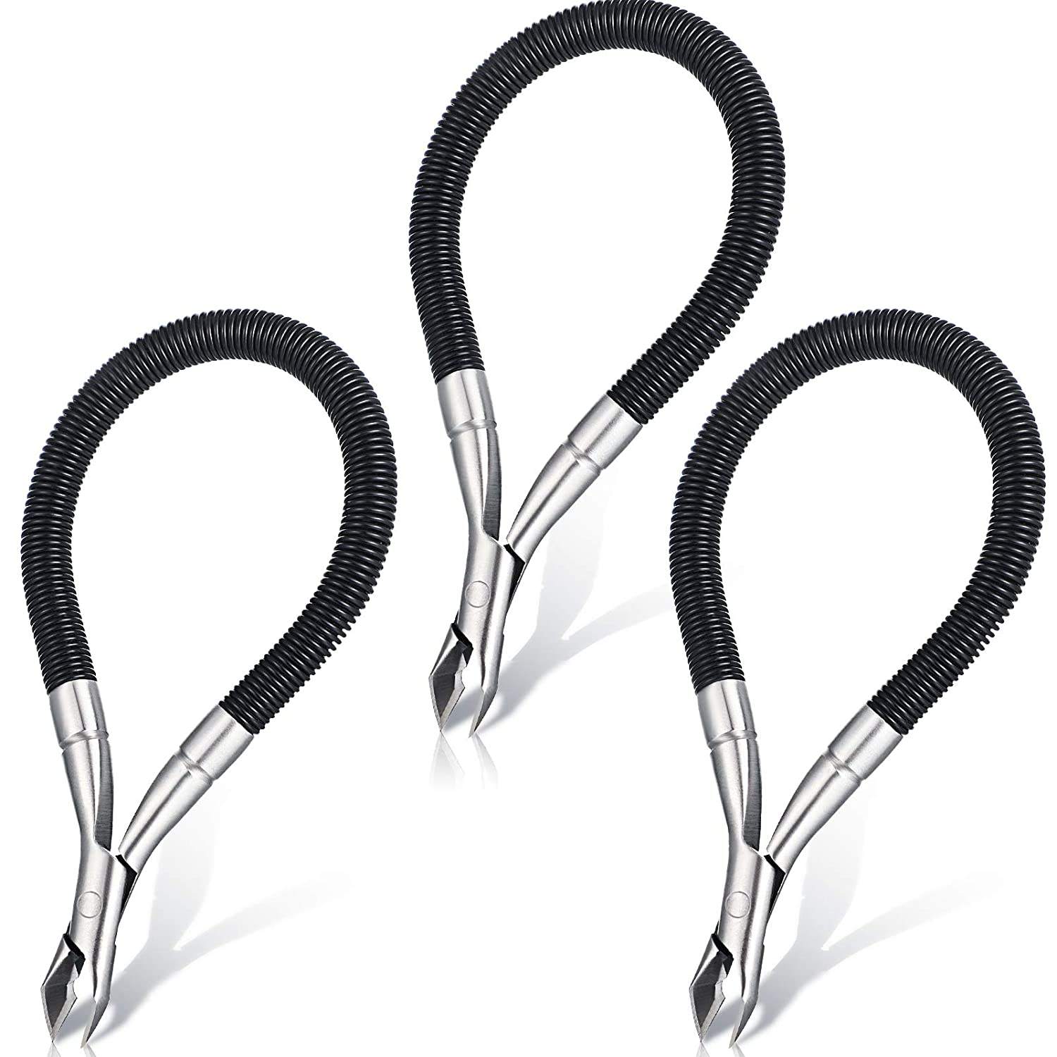 Spring Cuticle Trimmer Pieces Easy Grip Snip Spiral Shear Dead Skin Remover Nipper Manicure Pedicure Tools