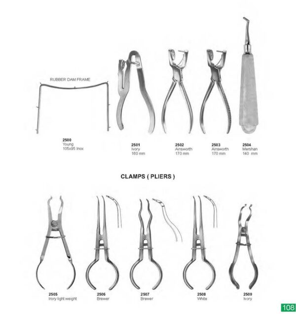 dental instruments 108