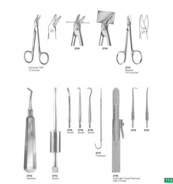 dental instruments 114