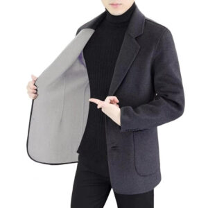 modern slim fit dress Coats for men business formal winter coat elegant office wear stylish design Men's Dress Coats for Sale