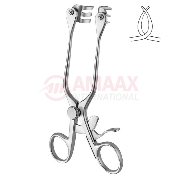 Cairns retractor swivel blade 14.5 cm sharp.jpg