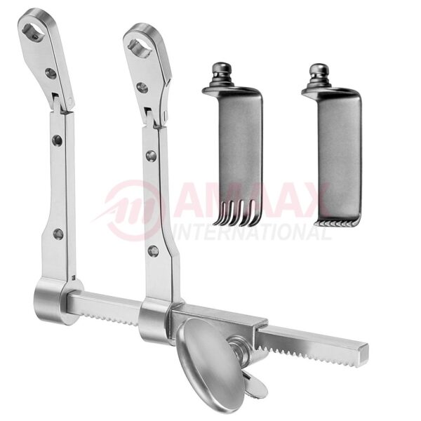 Caspar lamina retractor 12 cm complete set with 5 lateral blades and medial blades.jpg