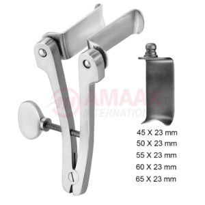 Caspar retractor 11 cm complete set with 5 blunt Blades.jpg