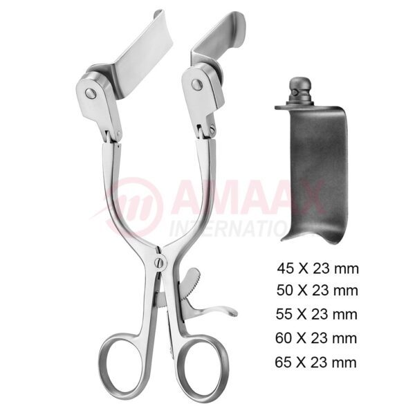 Caspar retractor 16.5 cm complete set with 5 blunt Blades.jpg