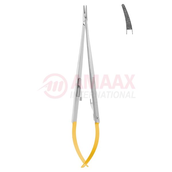 Castroviejo jacobson micro needle holder Tc with catch curved dimond coated jaw.jpg